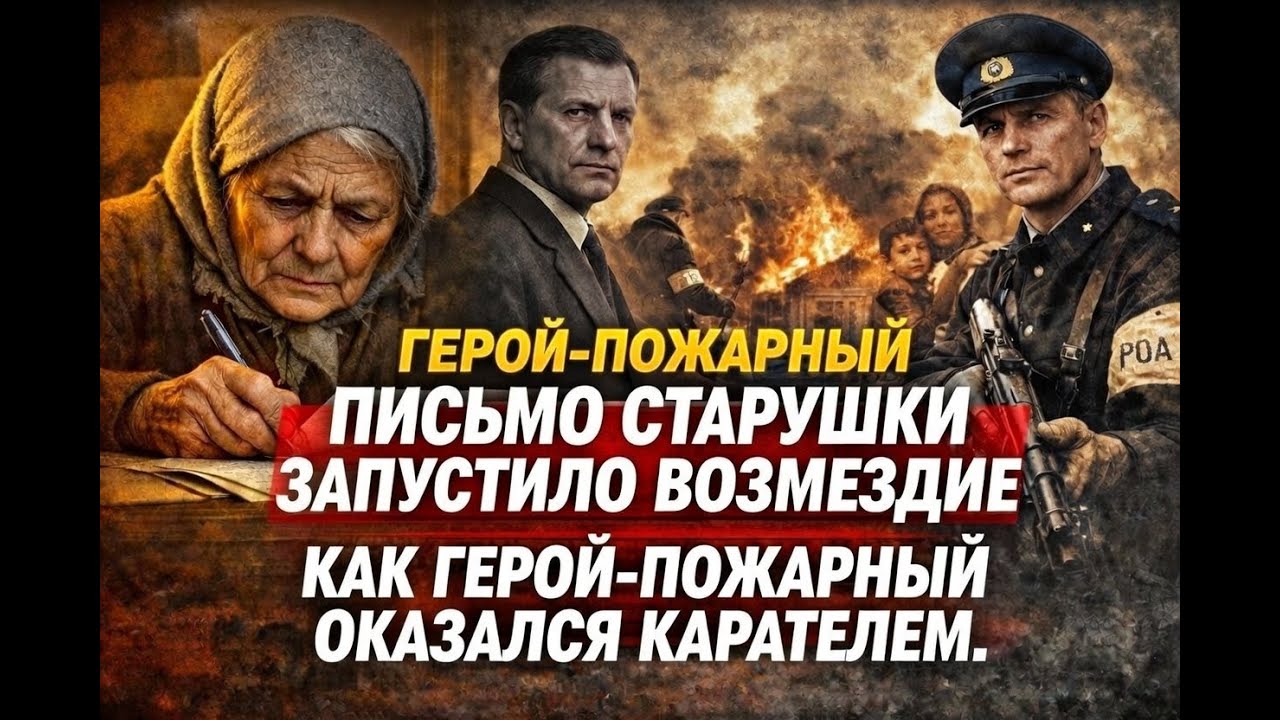 ПИСЬМО СТАРУШКИ ЗАПУСТИЛО ВОЗМЕЗДИЕ: КАК ГЕРОЙ-ПОЖАРНЫЙ ОКАЗАЛСЯ КАРАТЕЛЕМ