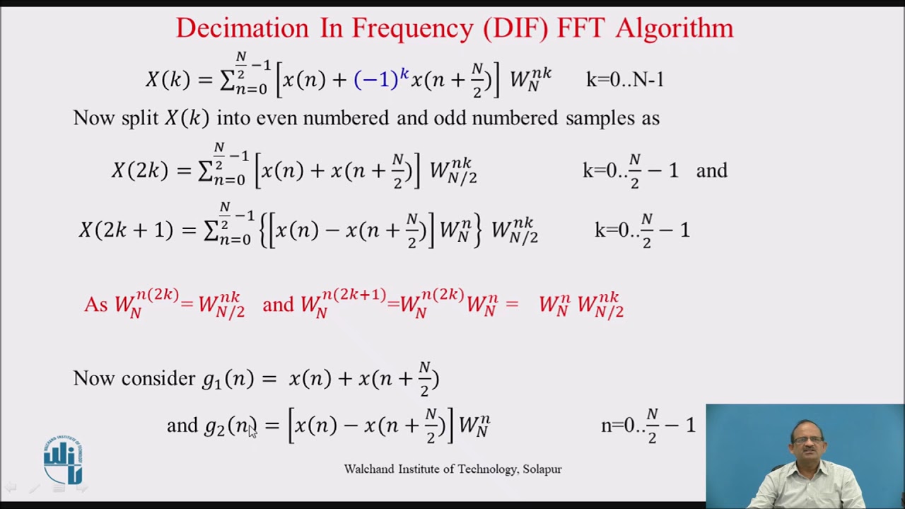 Decimation in Frequency (DIF) FFT Algorithm