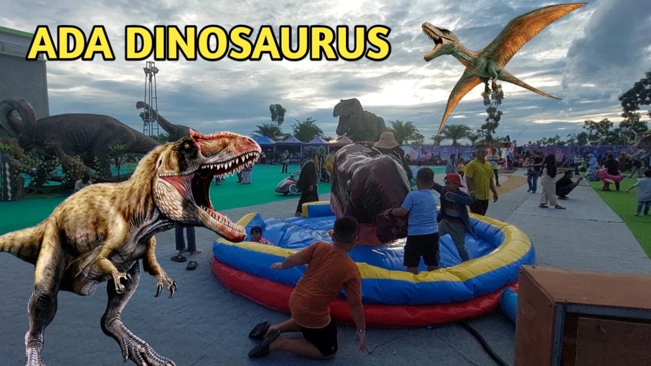 Seru seruan di taman dinosaurus