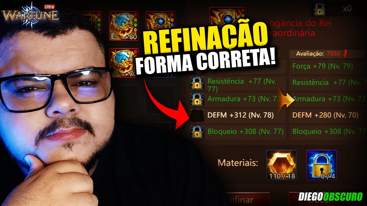 Saiba Tudo Sobre Refinação do SET (Equipamentos) no Wartune Ultra!