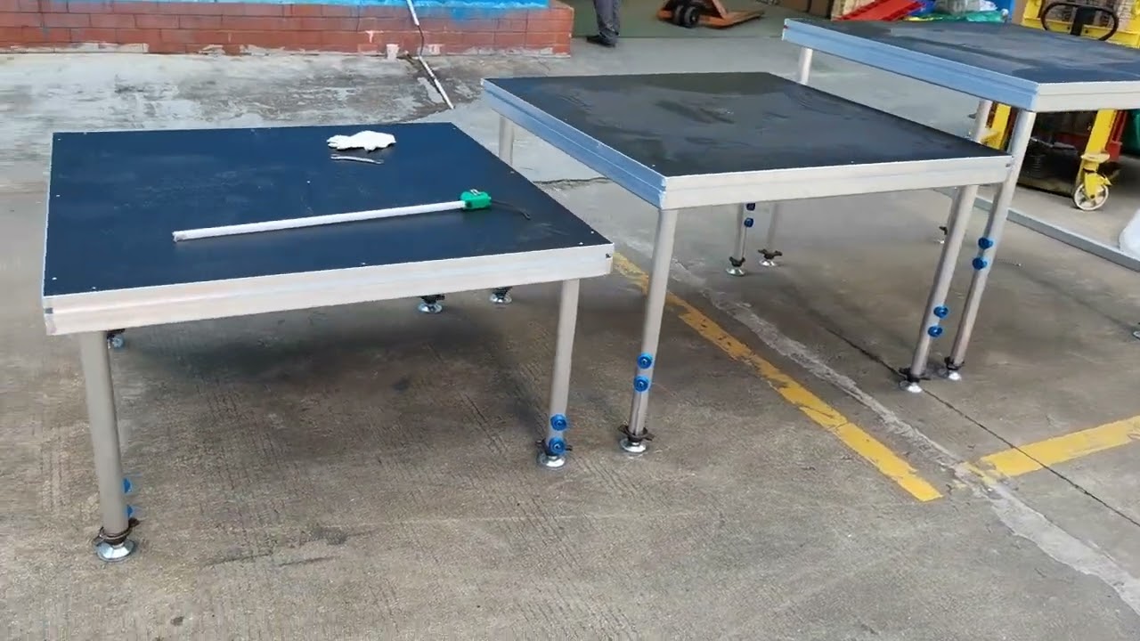 Aluminum quick stage 4x4ft adjustable height