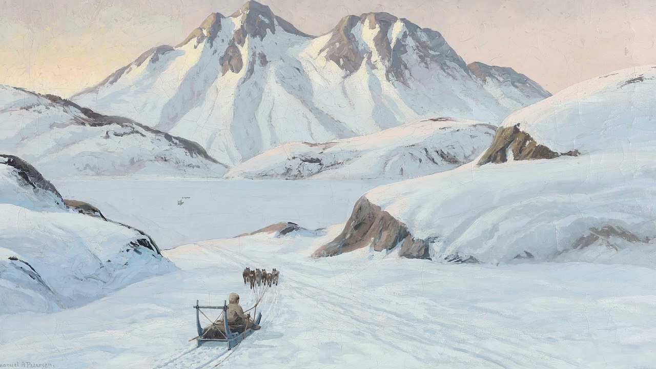 Greenland – Sleds, Dogs & Arctic Travel | Nordic Landscape Art (4K Ambient Slideshow)