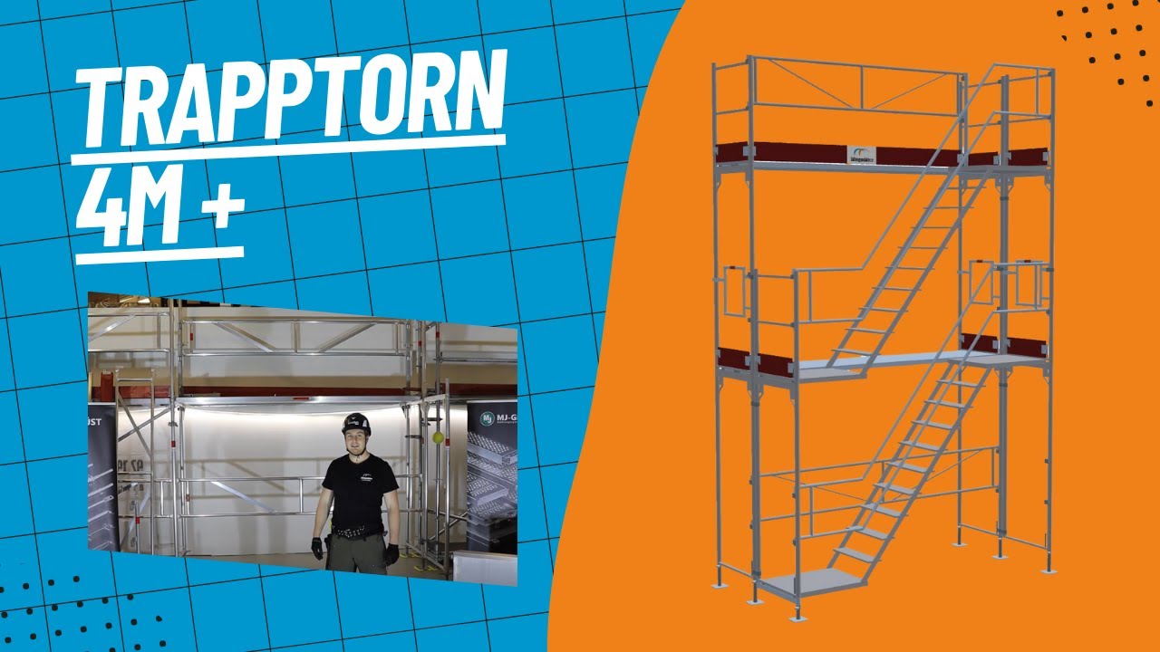 Trapptorn till ramställning | Hur du bygger 4 meters trapptorn eller högre | Guide
