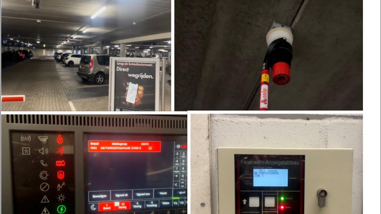 Bosh Fire system test Parking Garage