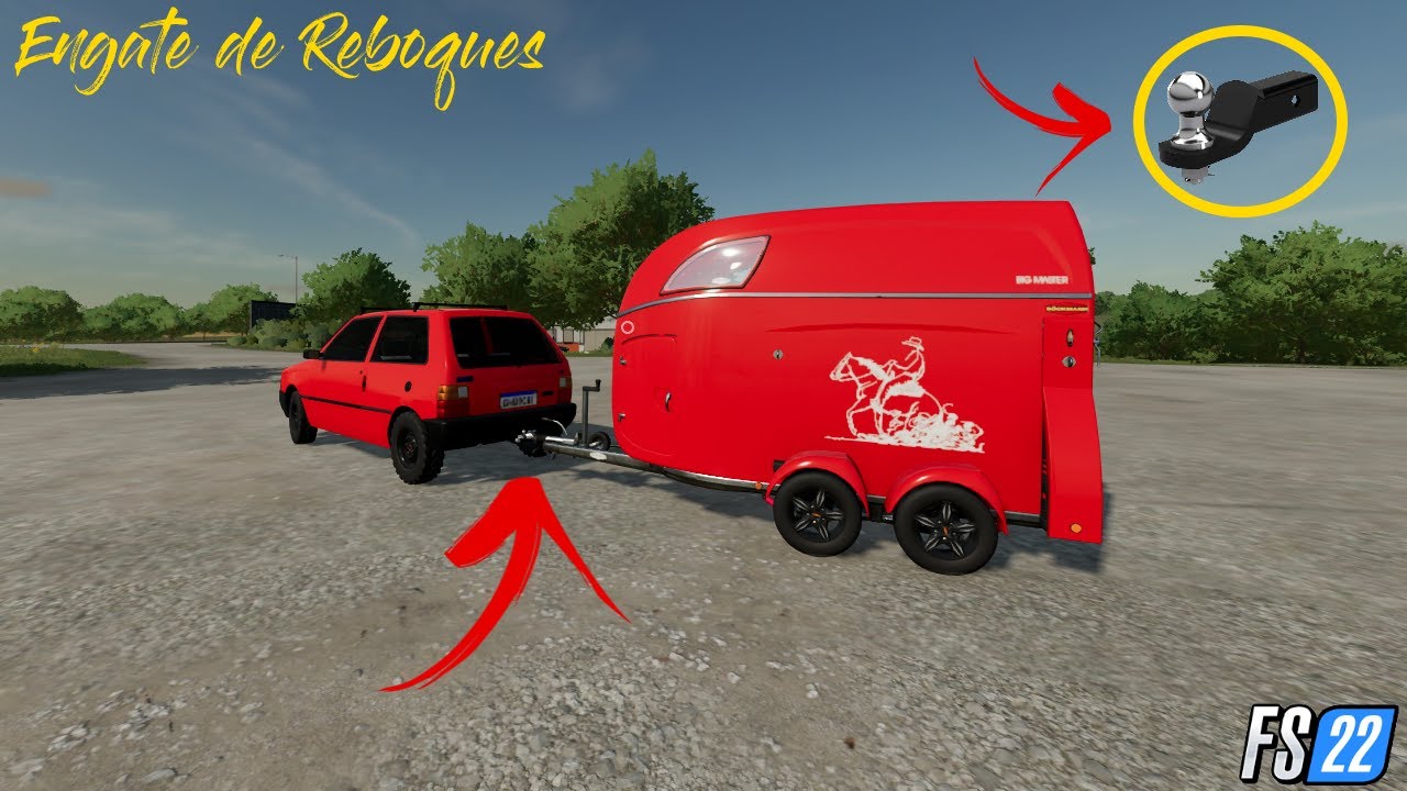 COMO COLOCAR ENGATES DE REBOQUES EM QUALQUER MOD DO FS22 #AGM
