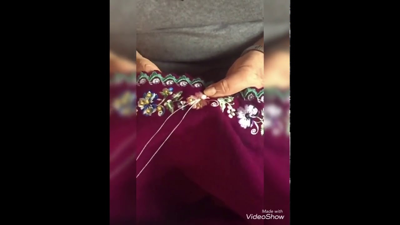 Polleras bordadas a mano