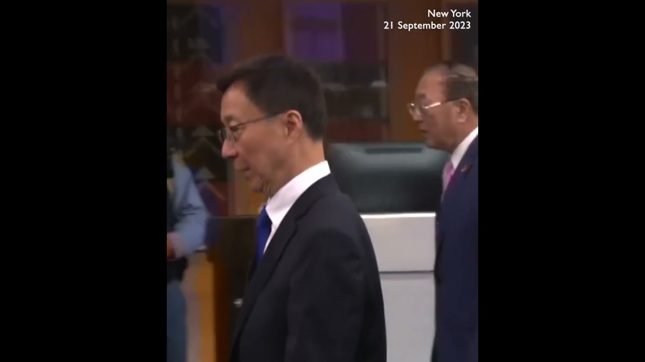 Chinese Vice President Han Zheng departs the UN