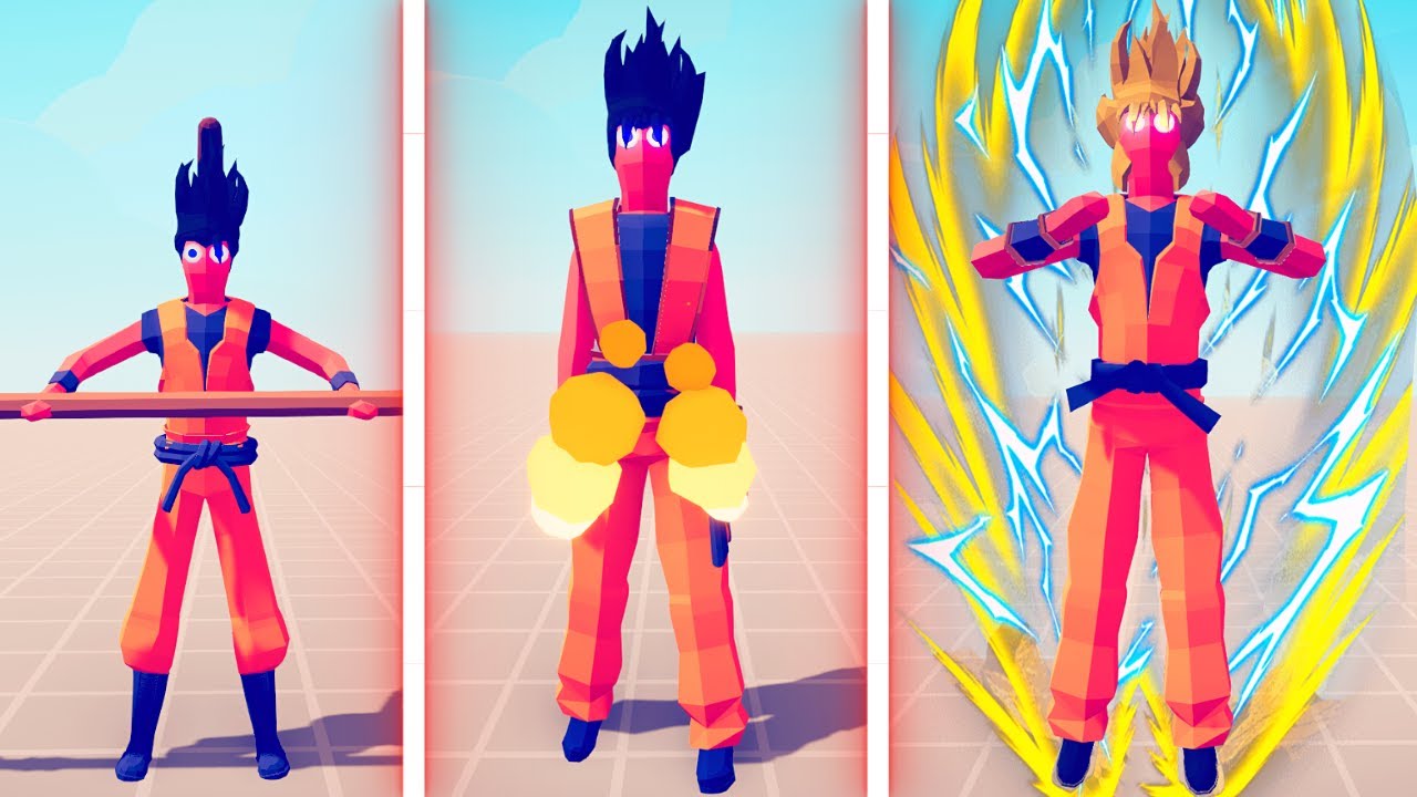 EVOLUTION OF SON GOKU - Totally Accurate Battle Simulator TABS