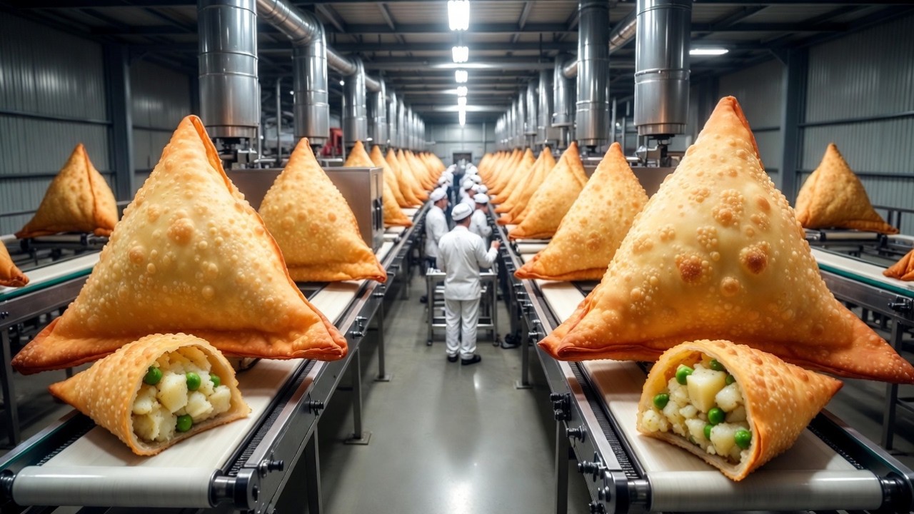 Inside the Samosa Factory | Mass Production of Crispy Samosas | How It's Made