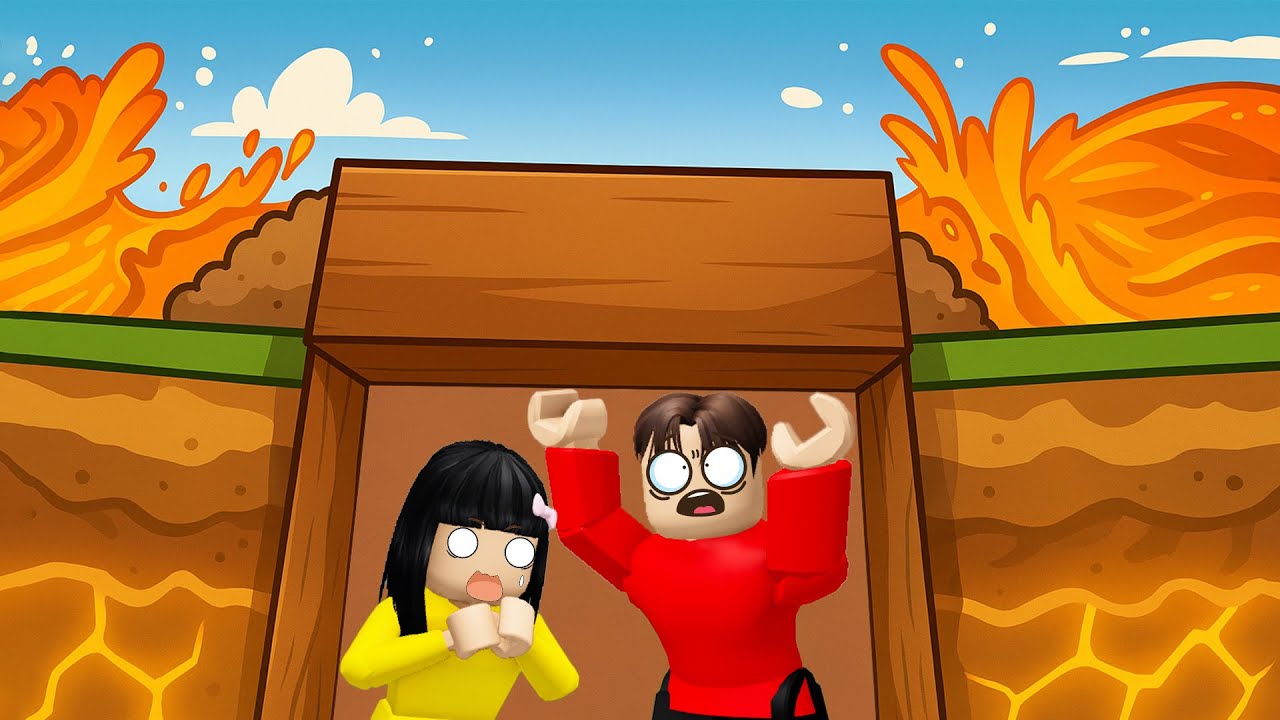 Yuta Mio Buat Rumah Aman VS Tsunami Lava dan Air yang Mengerikan | ROBLOX
