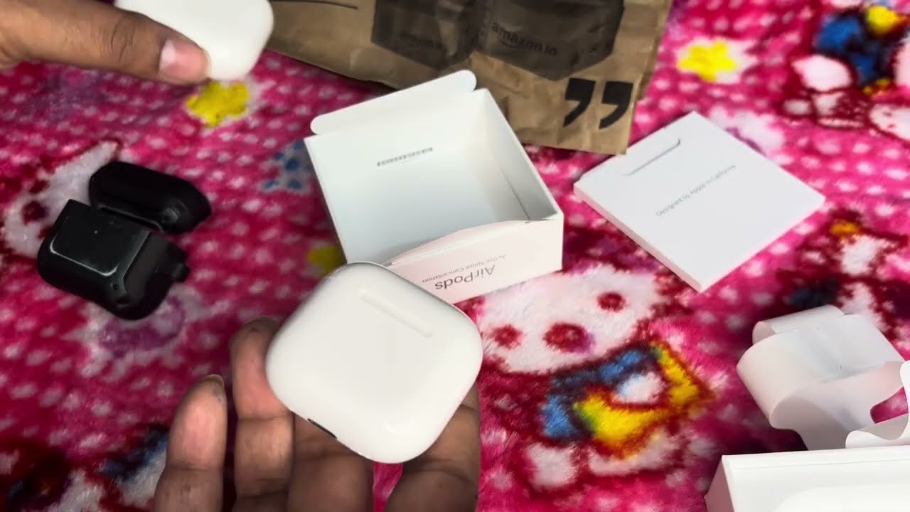 Unboxing Apple AirPods 4 Wireless Earbuds, Bluetooth Headphones, with Active Noise Cancellation,