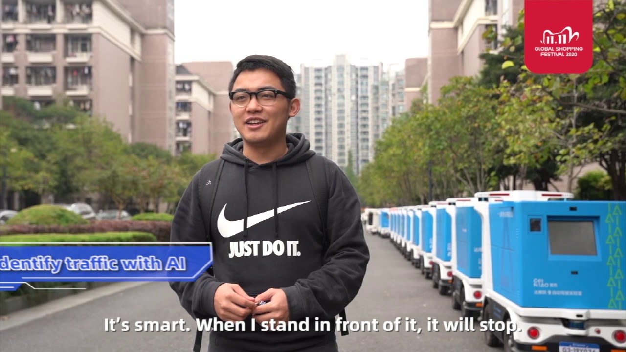 Autonomous Delivery Robots | Alibaba Double 11