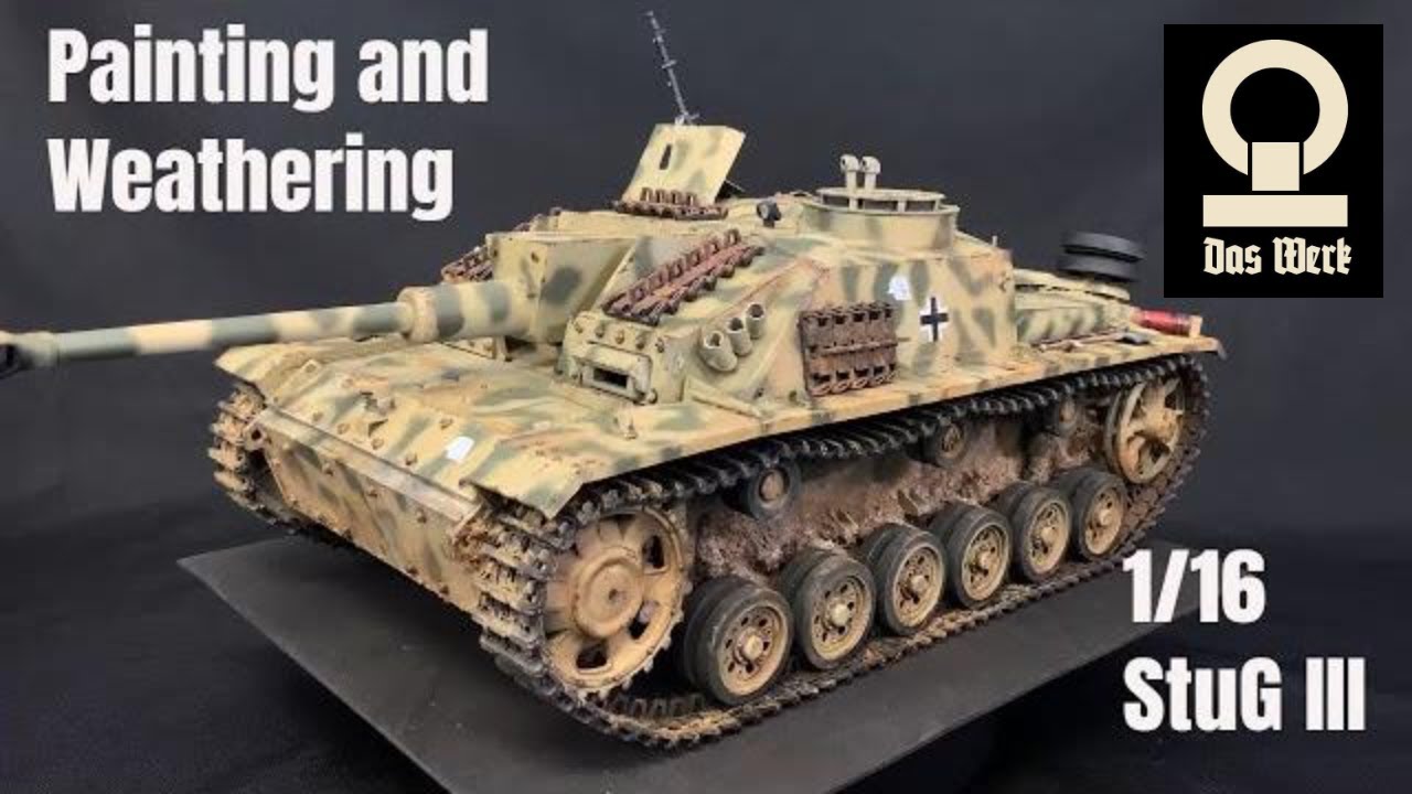 Painting and weathering the 1/16 Das Werk StuG III ( Part 2 )Step by step how to