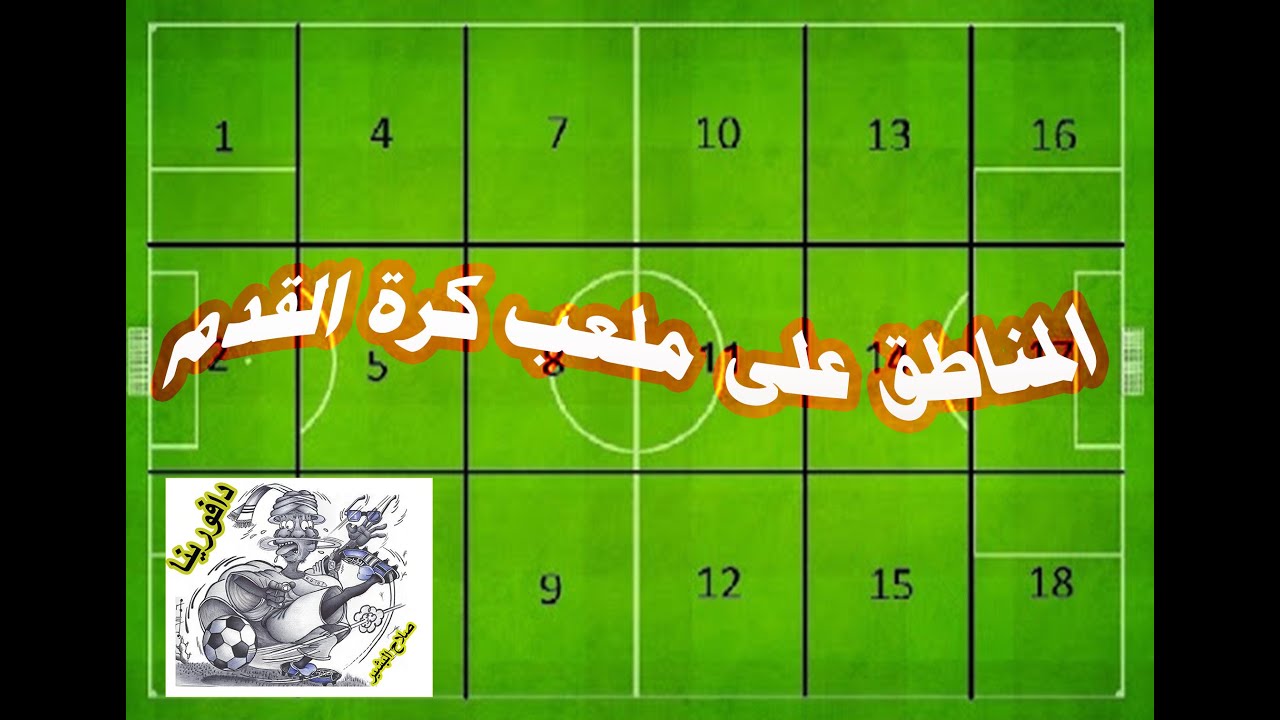 مناطق اللعب على ملعب كرة القدم