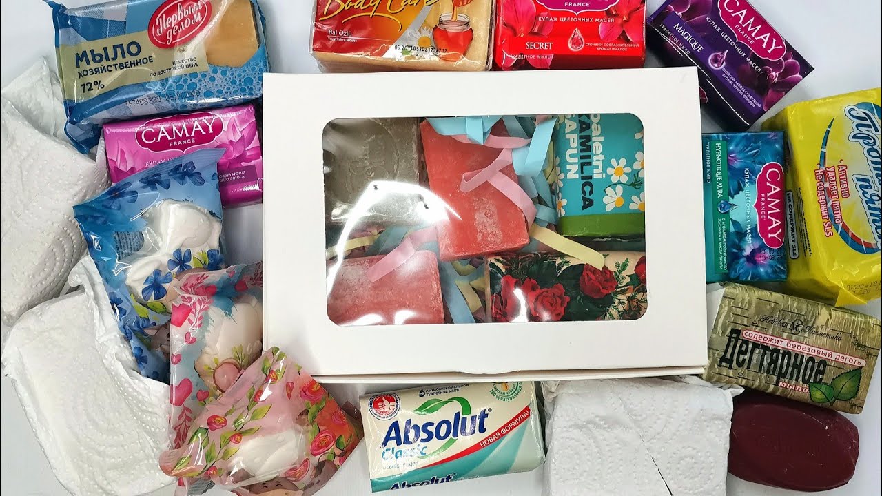 ASMR soap opening HAUL. Unpacking soap. Распаковка мыла.