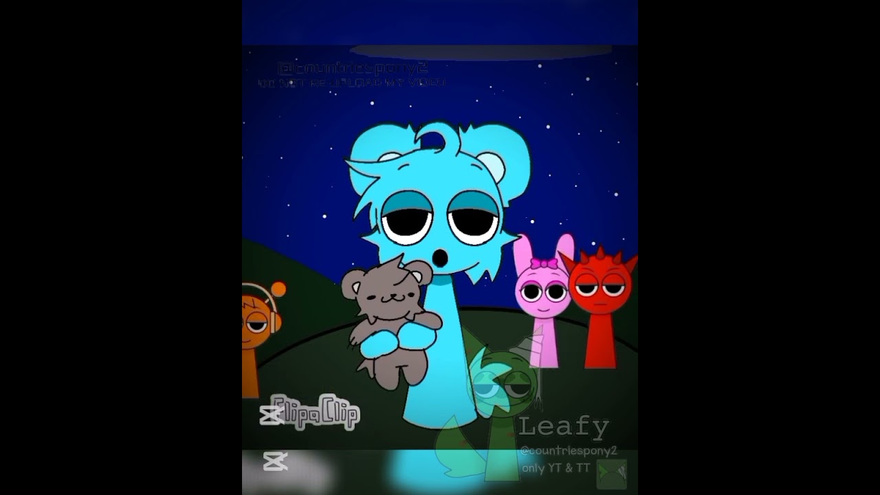 Sky singing bad apple #fpyシ #fipaclip #sprunkiincredibox #sprunki #badapple