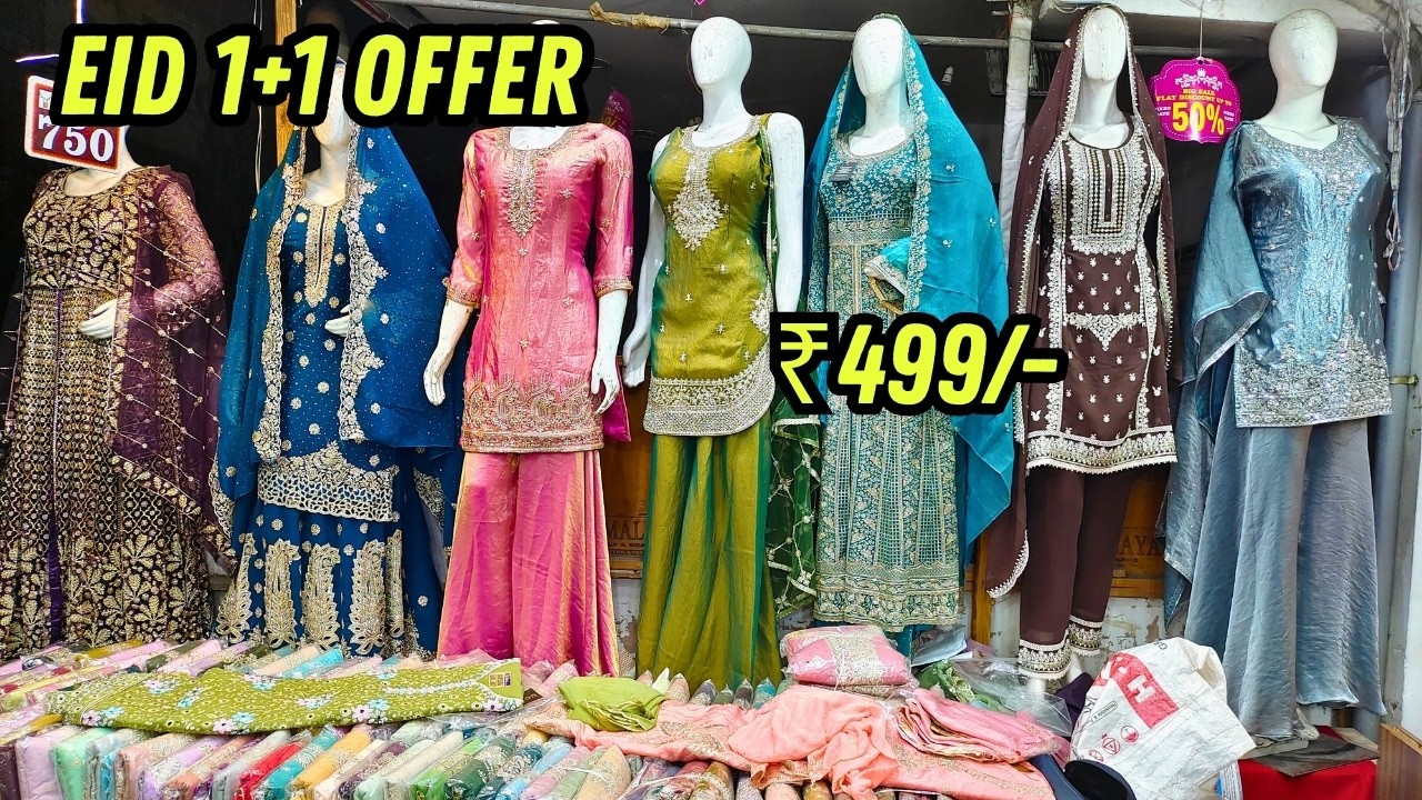 1+1❤️Fancy Suits Trending Wedding Sarees Tolichowki Hyderabad Shopping