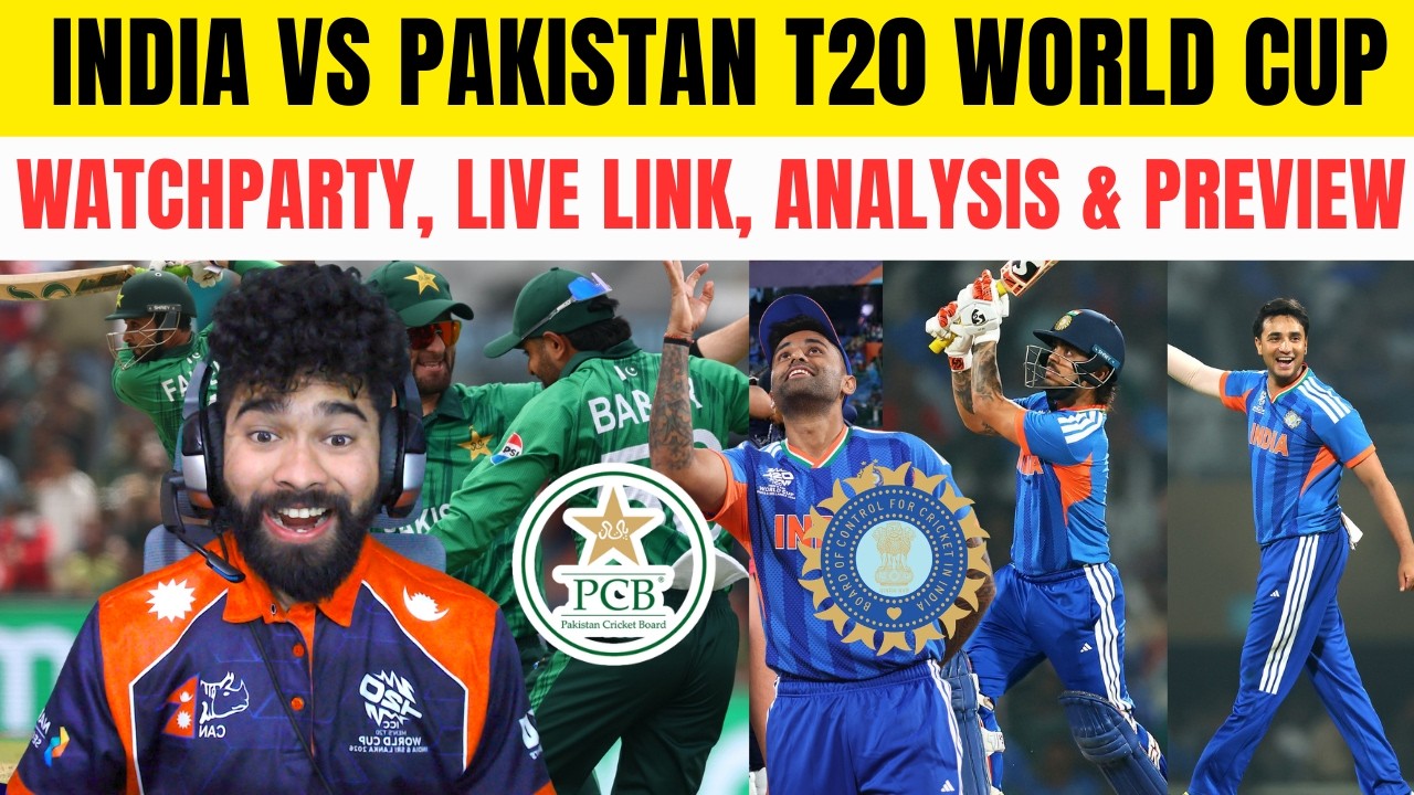 LIVE : INDIA VS PAKISTAN - T20 WORLD CUP 2026 MATCH LIVE | WATCHPARTY & SCOREBOARD