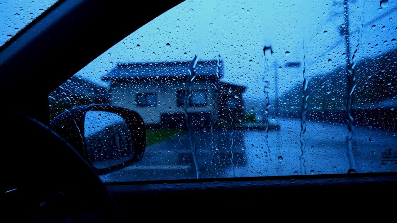 Intense Heavy Rain Inside a Warm Car | Soothing Sounds for Deep Sleep & Relaxation