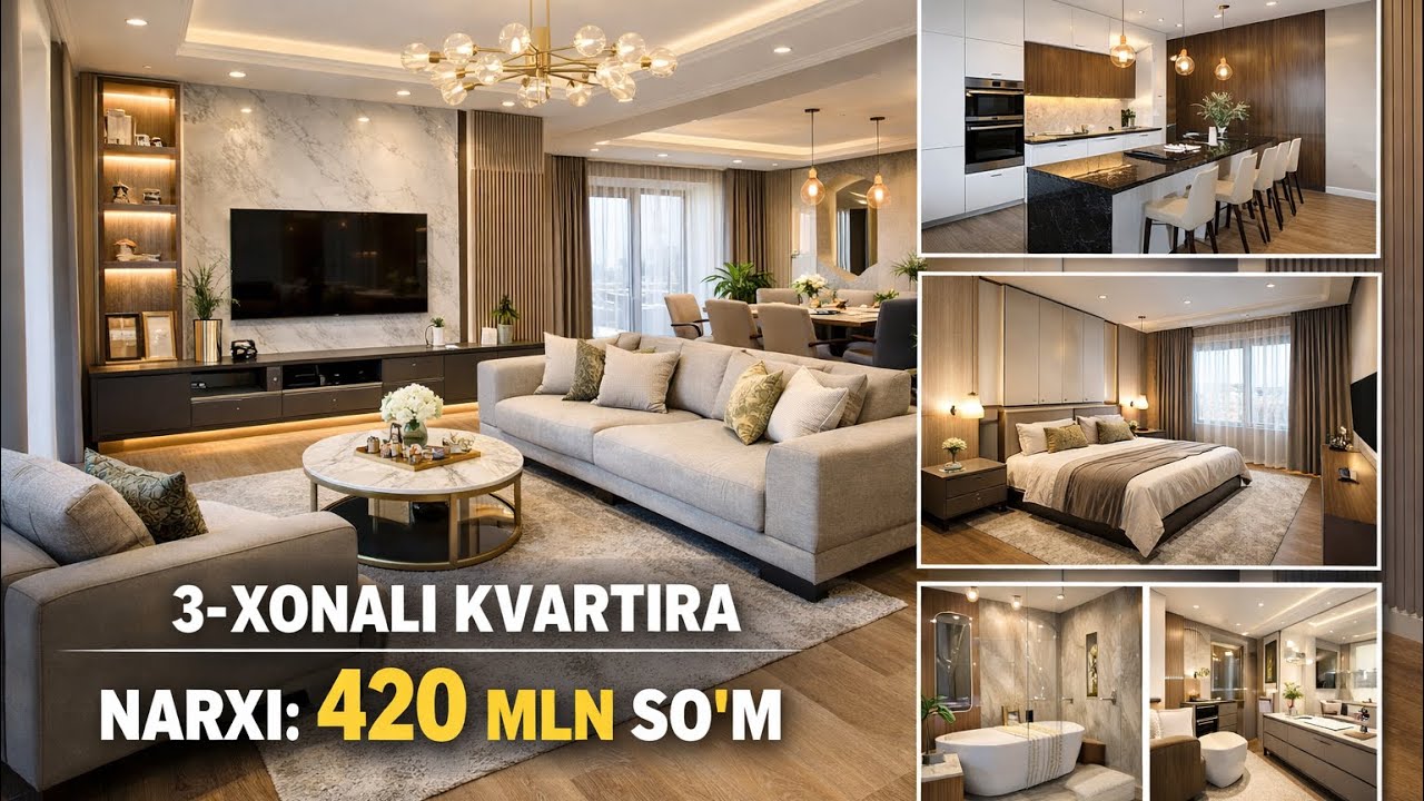 3-XONALI ZUDLIK BN SOTILADI NARXI ARZON MANZIL PARQ VA KOPAL QASSOB