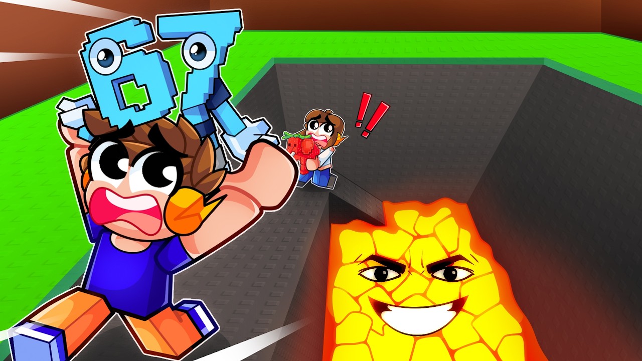 SALVE OS BRAINROTS do BURACO DE LAVA!