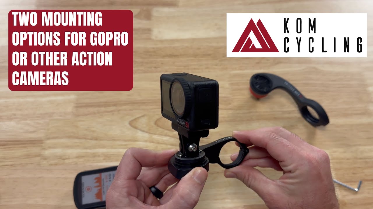 Attaching Your GoPro or DJI Action Camera to Your Bicycle - Two Options from KOM Cycling