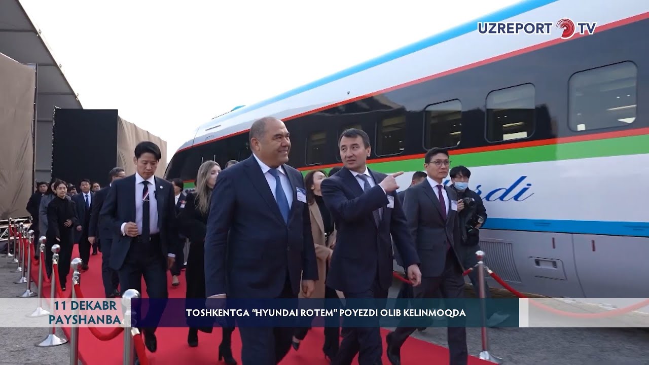 Toshkentga &ldquo;Hyundai Rotem&rdquo; poyezdi olib kelinmoqda