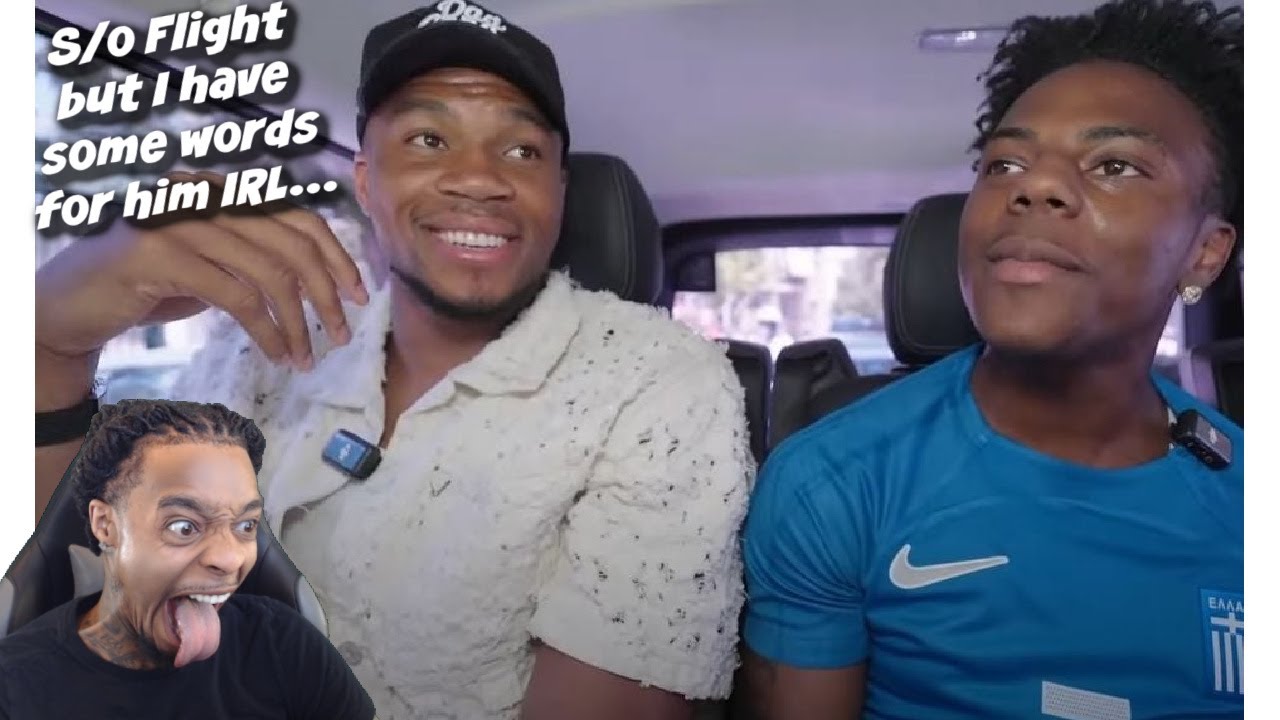 FlightReacts To Giannis Shouting Us Out THEN WARNING HE MIGHT PRESS ME Because... Ft IShowSpeed!