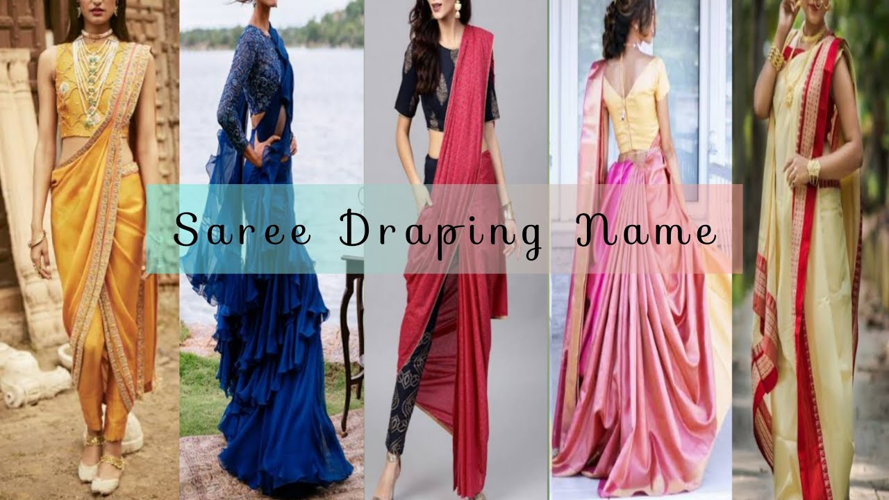 Saree Pic Style with Name| Bengali Saree Style Pic | Saree Draping Style | Bangali Saree Image Photo