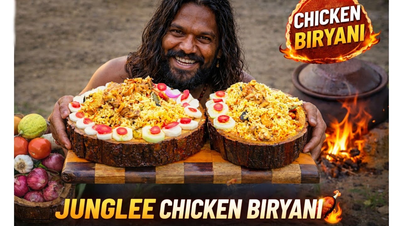 Chicken Biryani in village style| #Jungleerasoi chickenbiryani #food 