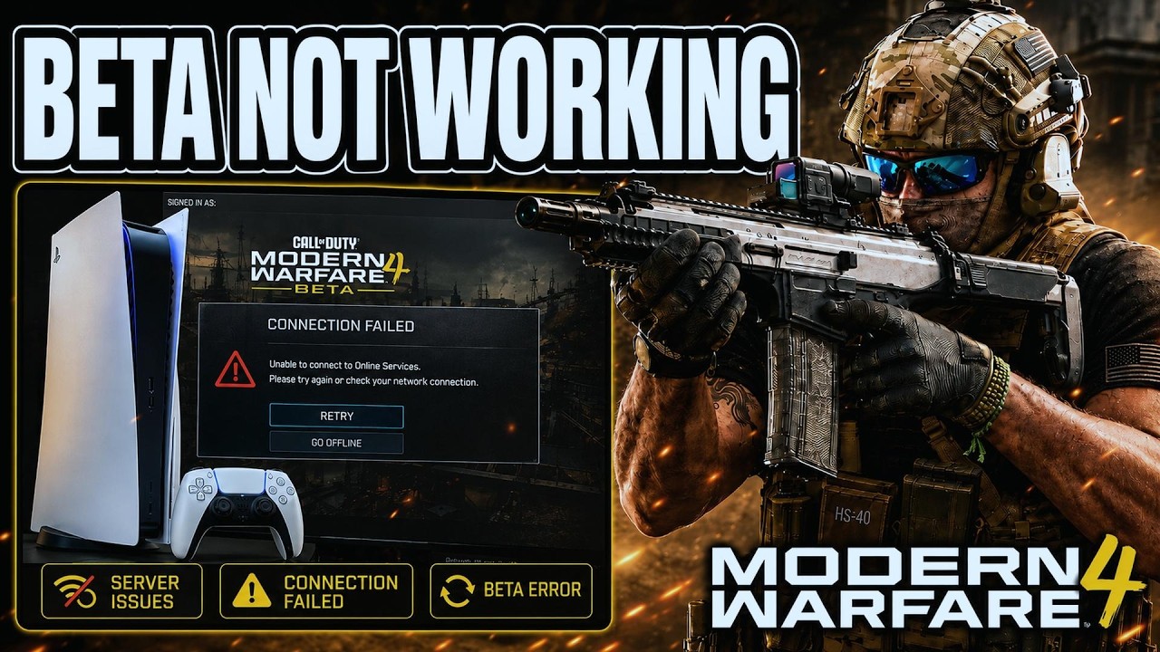 Modern Warfare 4 Beta Not Working On PS5 Fix - Full Guide
