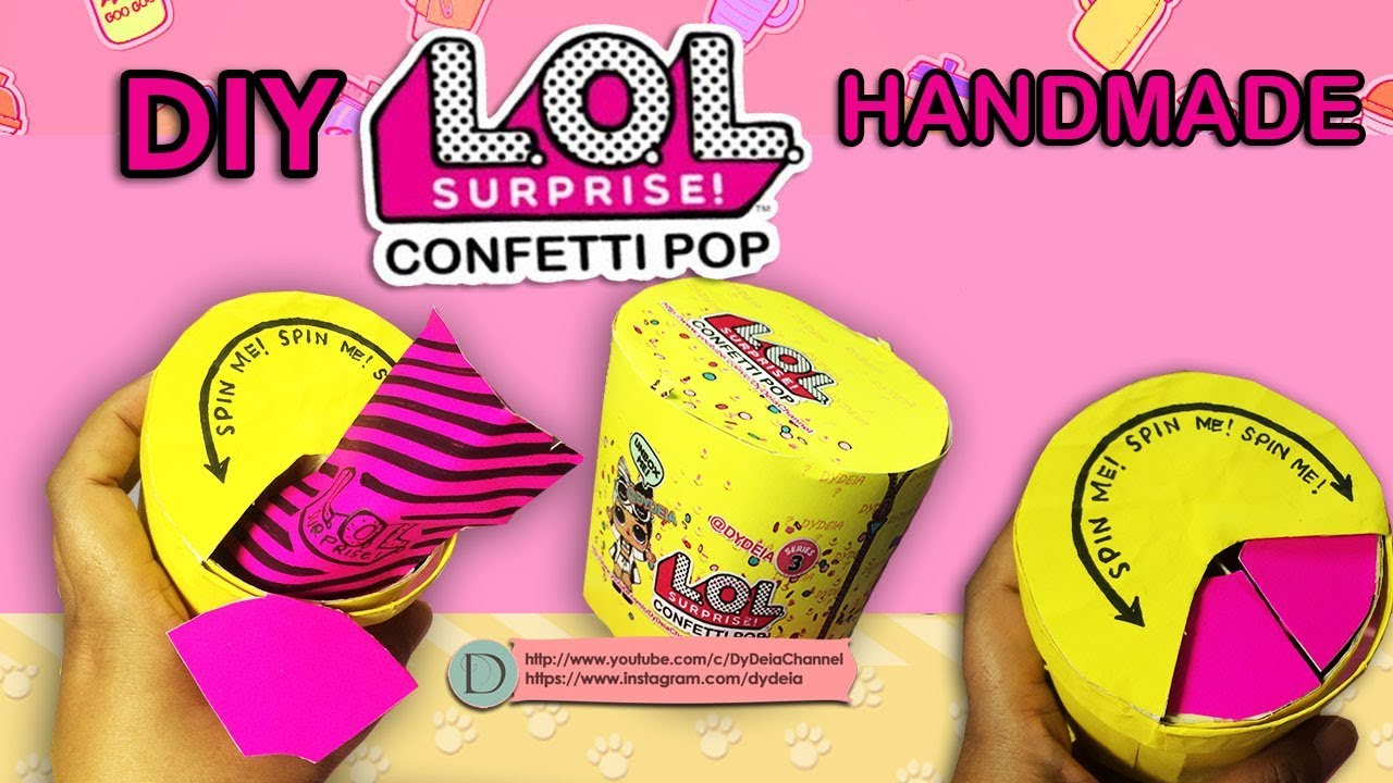 MEMBUAT LOL 3D SURPRISE CONFFETI POP HANDMADE