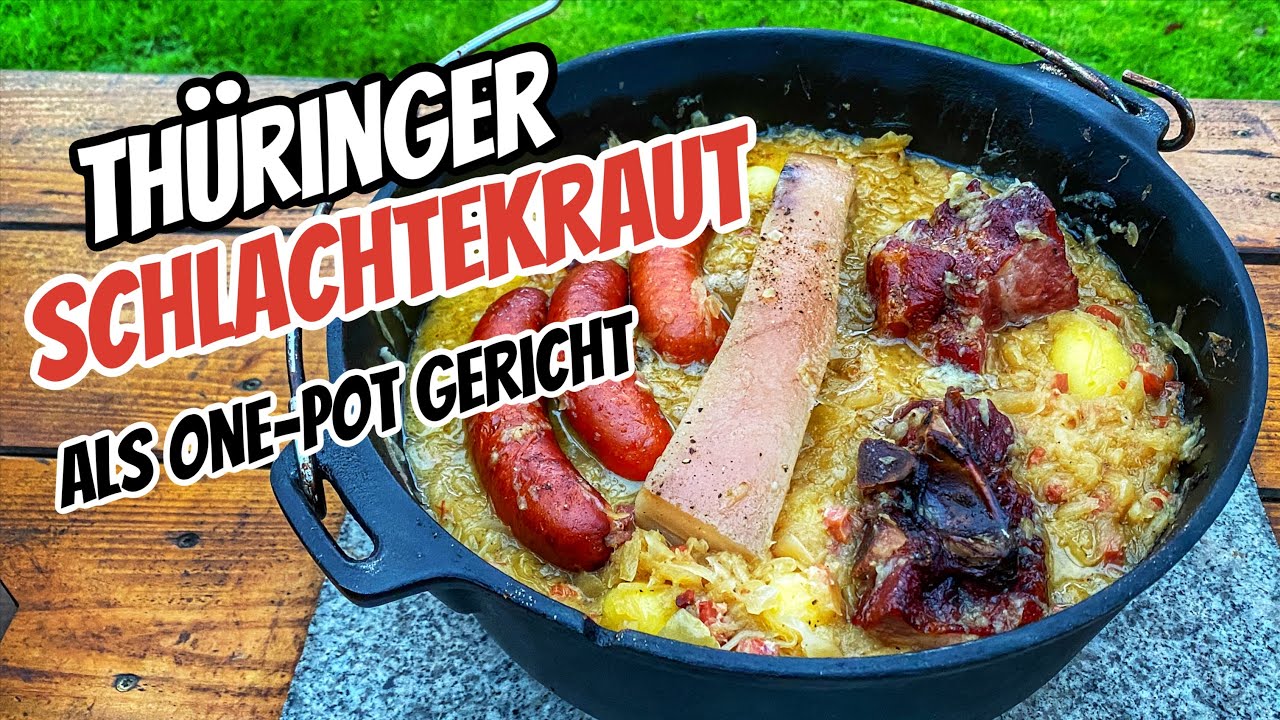 Thüringer Schlachtekraut im Dutch Oven - der beste Sauerkraut-Topf !?!