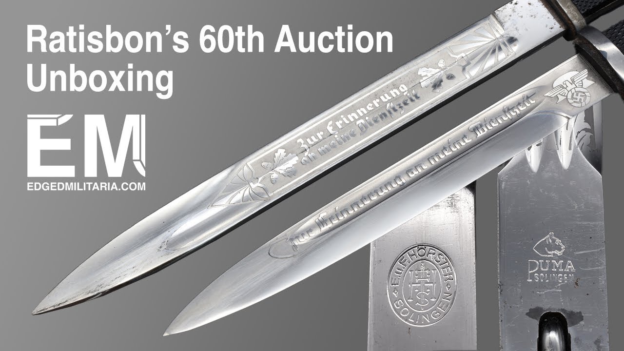 Ratisbon's 60th Auction Unboxing - Rare German WW2 Edged Weapons