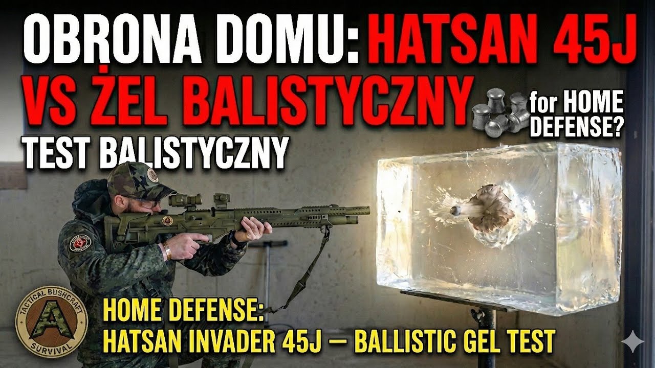 Obrona domu: Hatsan  45J vs żel balistyczny / Home Defense: Hatsan Invader 45J &ndash; Ballistic Gel Test