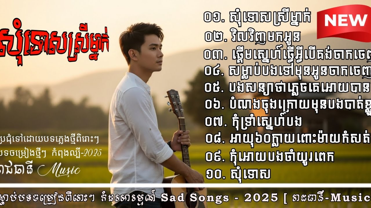 ជ្រើសរើសបទពីរោះៗ | បទចម្រៀងថ្មីប្រចាំឆ្នាំ 2025 💥 [ រាជធានី Music ]