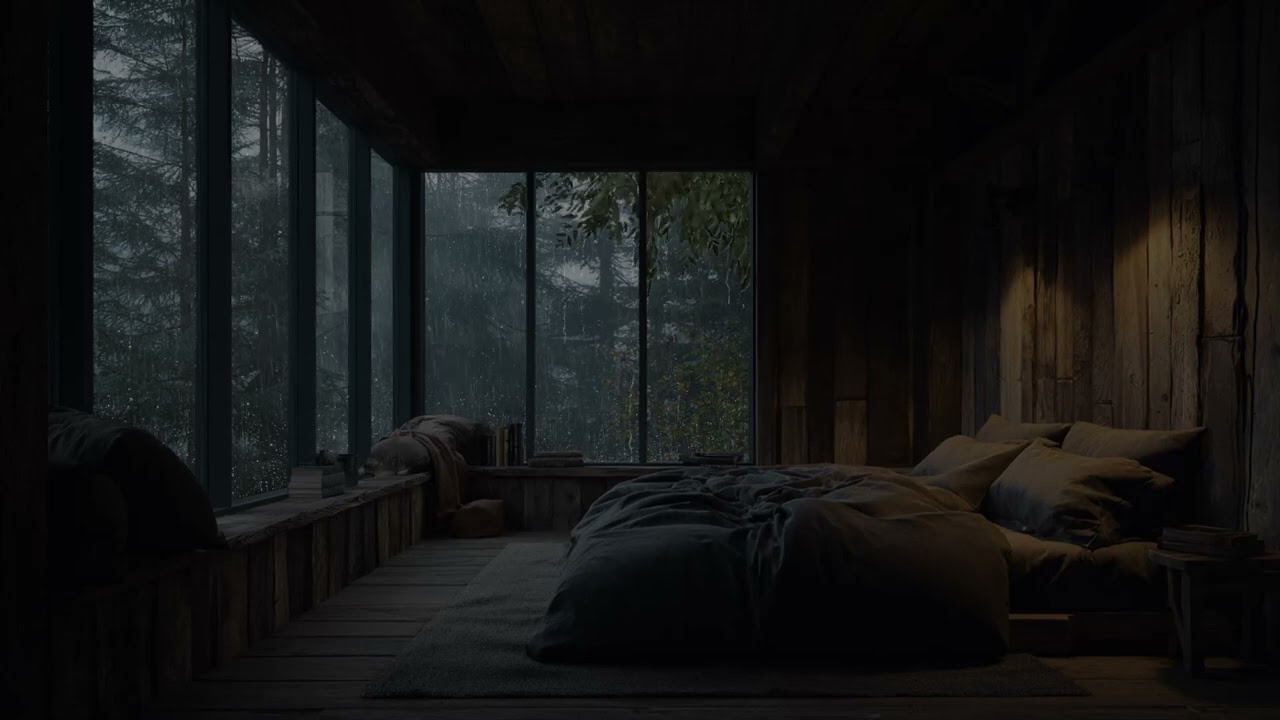 A slow rain settles on the earth ☔ as if the sky is exhaling its hidden sorrow