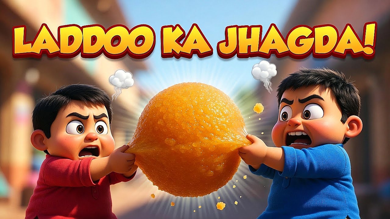 Golu Molu The Do Yaar || Golu Molu Aur Laddoo Ka Jhagda 😲 | Moral Story for Kids | Animation Rhyme