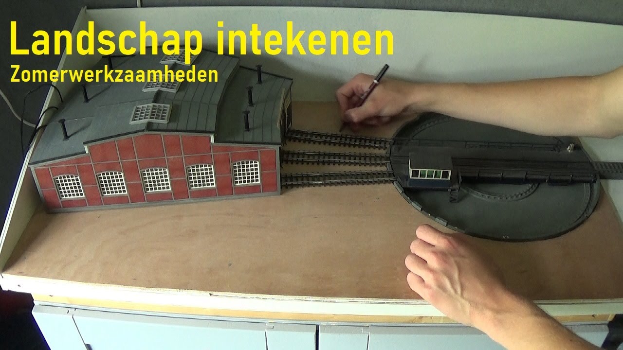 We bouwen een Modelbaan #3 | Landschap intekenen
