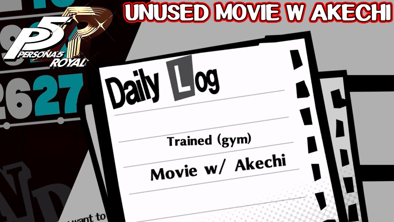 Unused going to the Movie with Akechi & Takemi - Persona 5 Royal