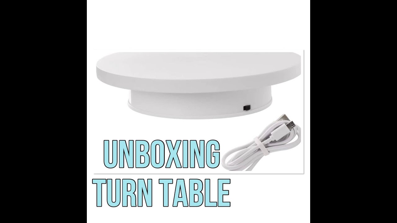 UNBOXING: MOTORIZED ROTATING DISPLAY STAND | WHITE REVOLVING BASE | TURN TABLE