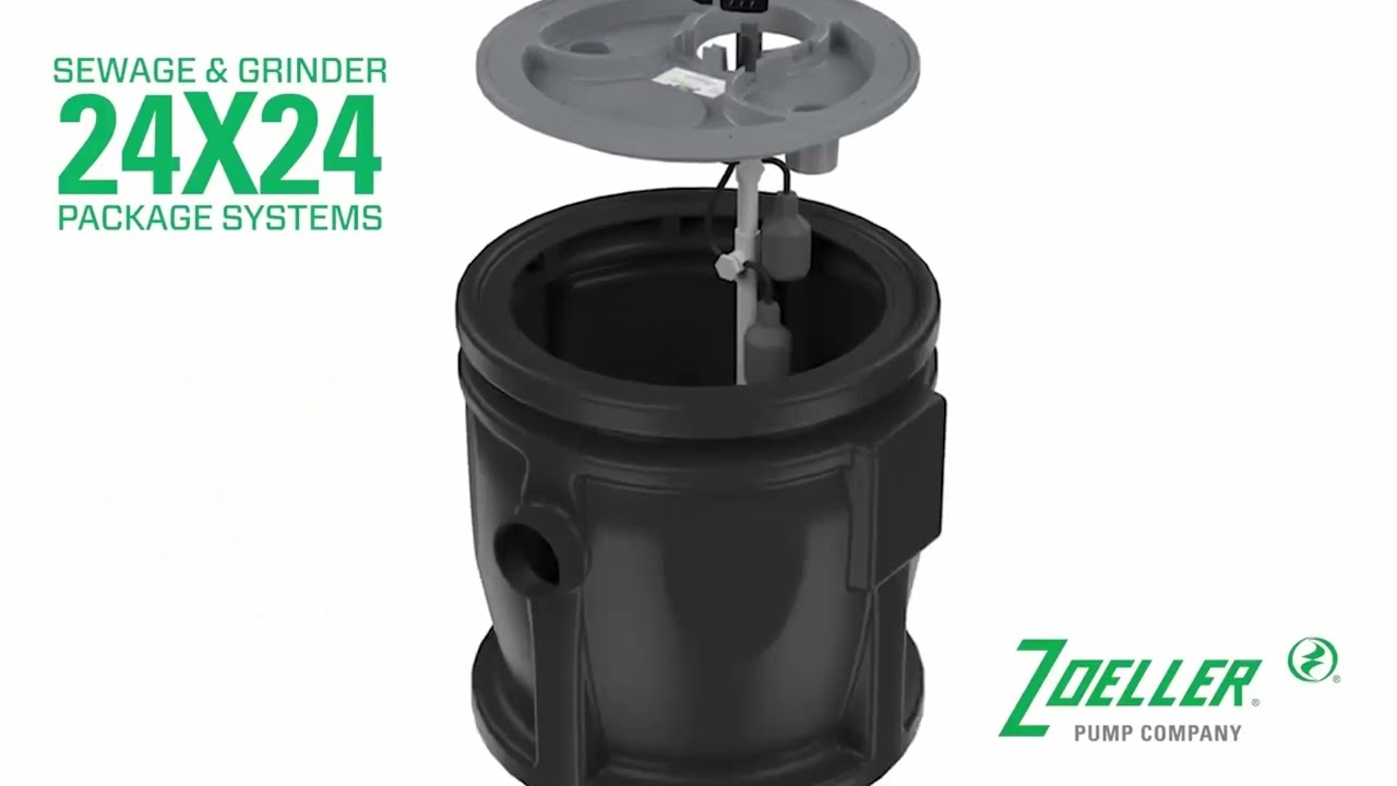 Will Pump (Zoeller Pump Sistema preensamblado de C&aacute;rcamo tama&ntilde;o 24 x 24 PSF)