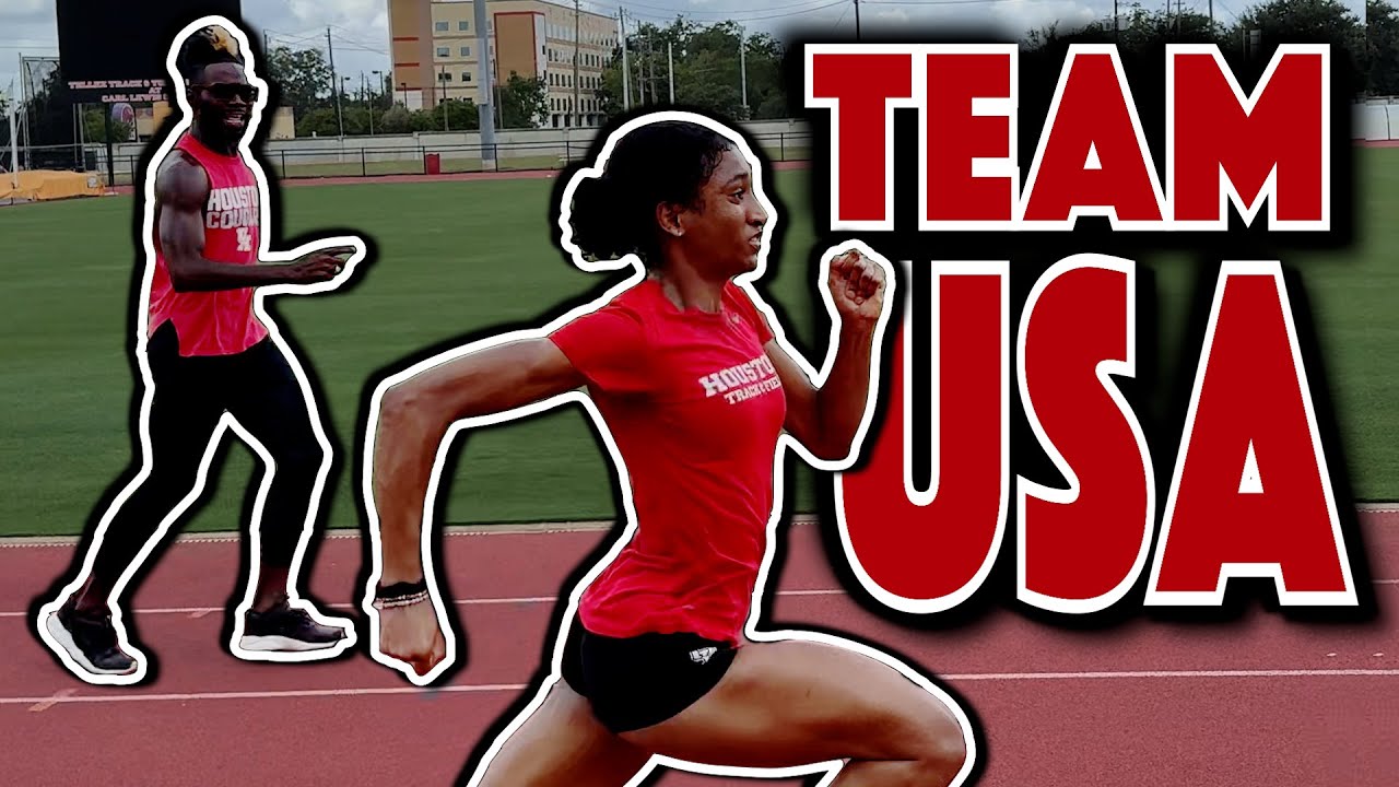 Team USA's Michaela Mouton Sprint Workout ft. Coach Kerron Clement