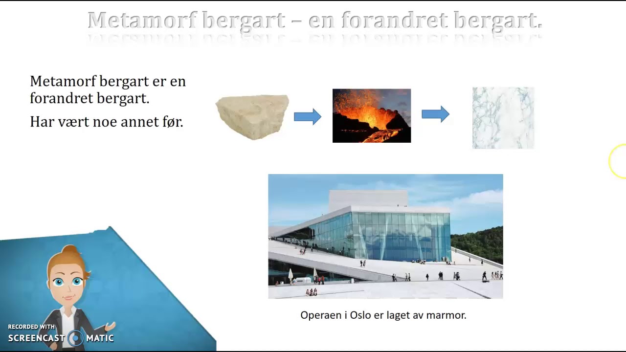 Kort l&aelig;ringsfilm om bergarter og mineraler