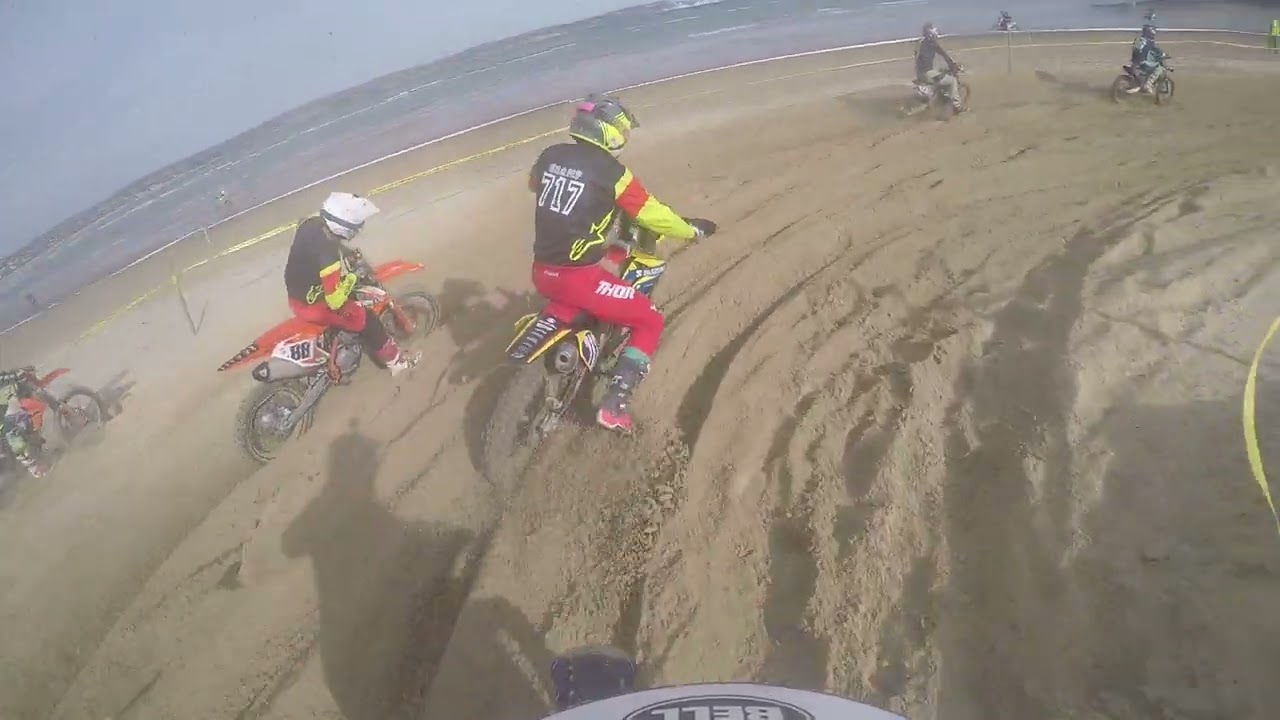 Weymouth beach race 2022 senior race 2,got angry 🤣