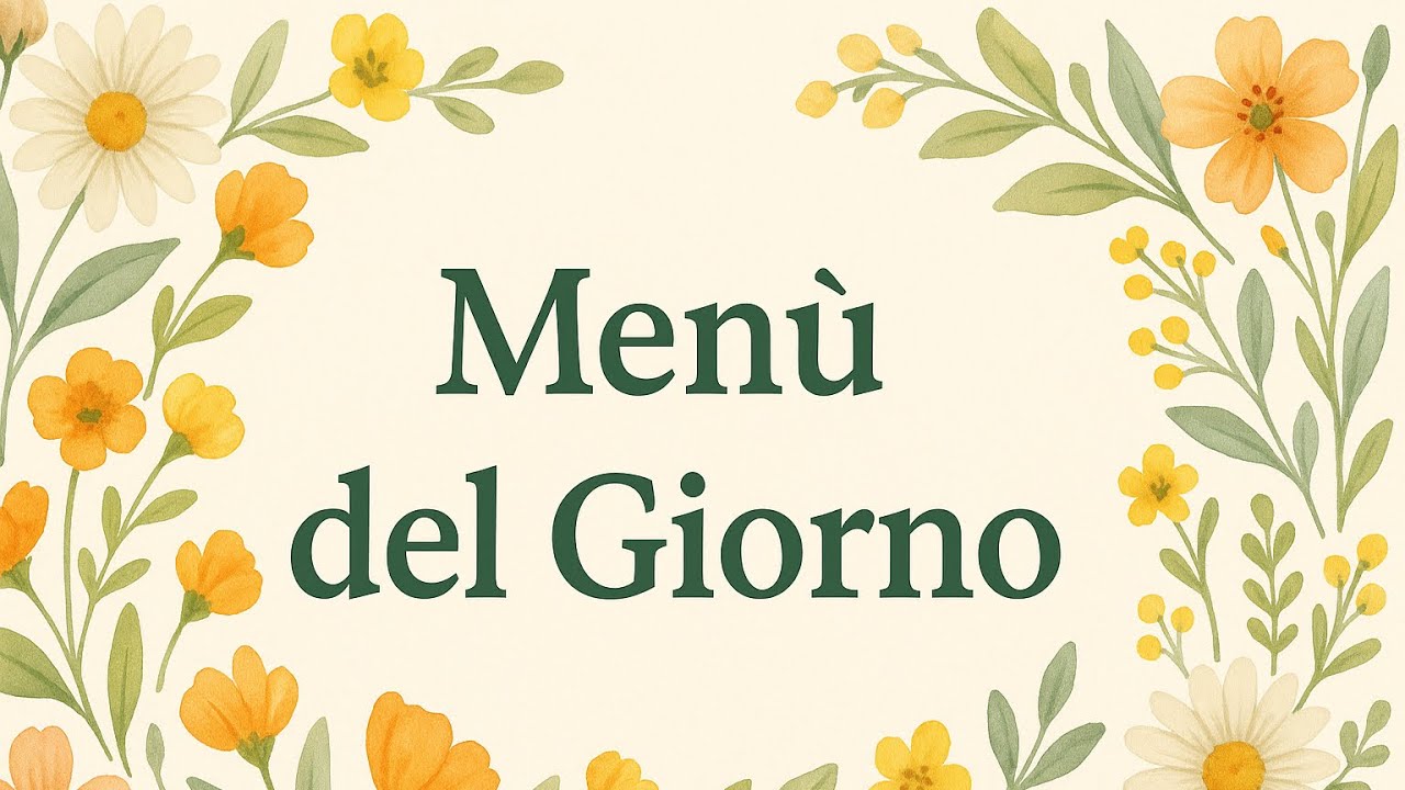 Il menù per restare in forma e in salute