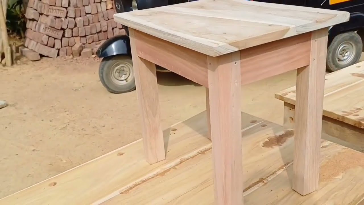 How to build a wooden stool ||woodworking furniture projects