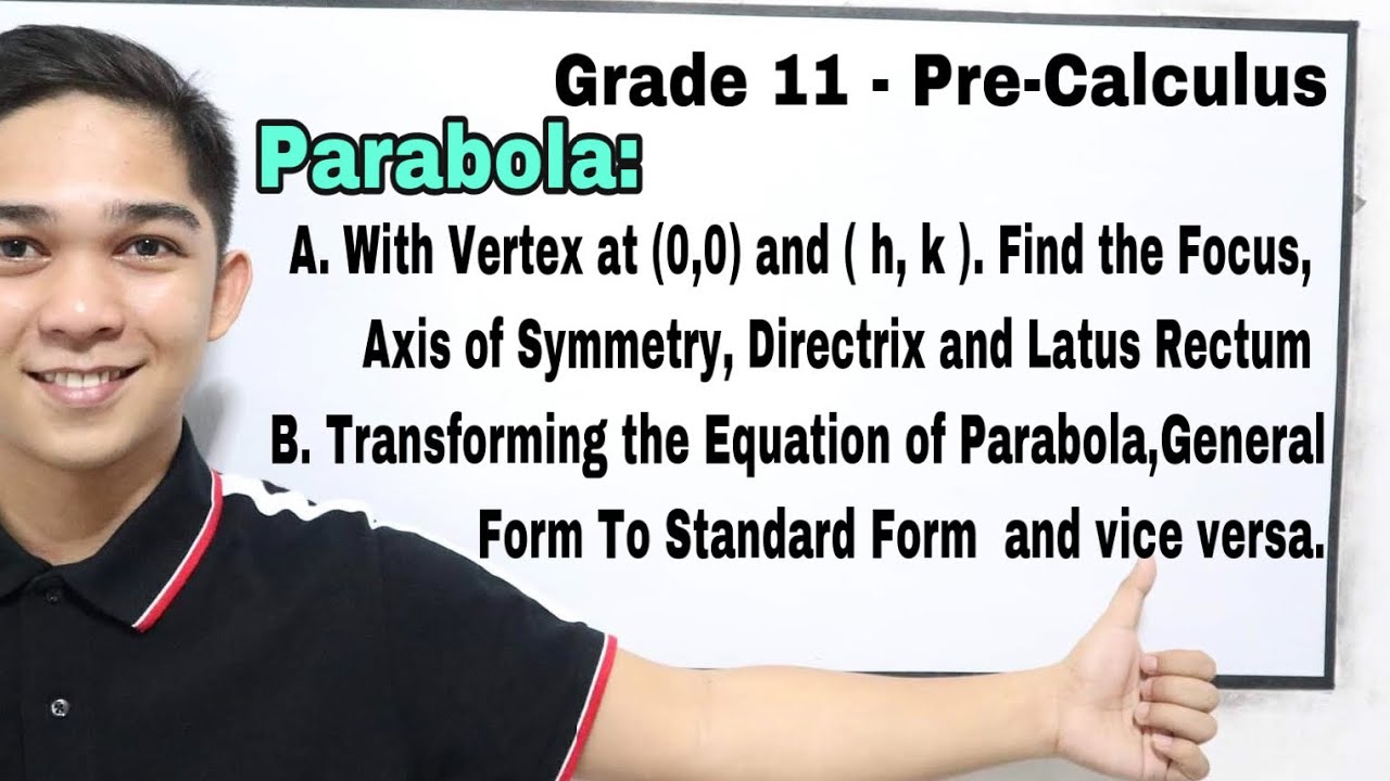 Pre-Calculus : Conic Section : Parabola