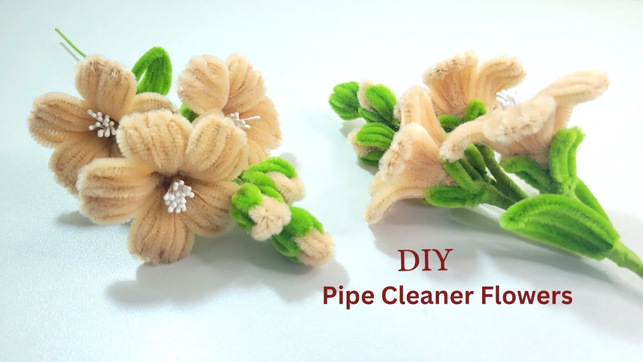 DIY Pipe Cleaner Easy to Make Flowers for Everyone by Handmade.