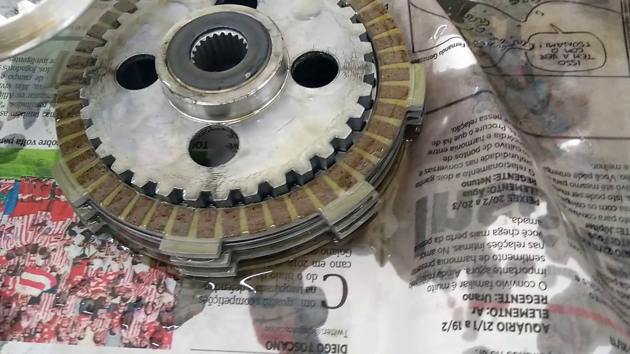 POP 100 E POP 110i Veja a maneira correta dos disco de  embreagem,pois a mesma estava sem força...